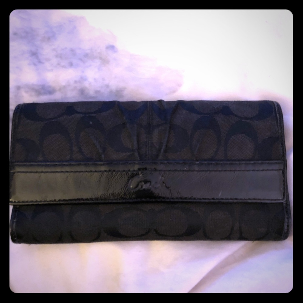 Black Coach wallet.